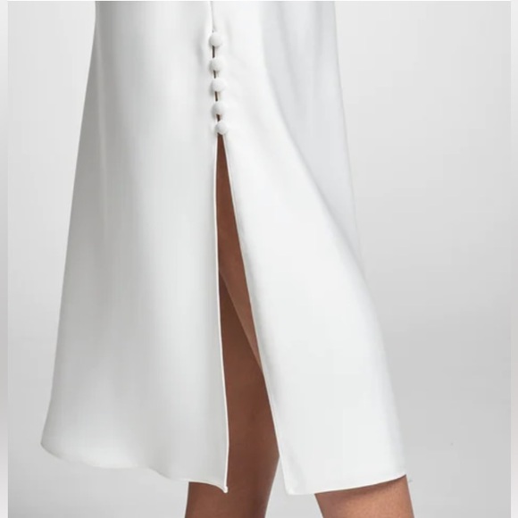 NWT Sachin + Babi Ivory Satin Crepe and Lace Dylan Dress - Sz 4 - Picture 5 of 14